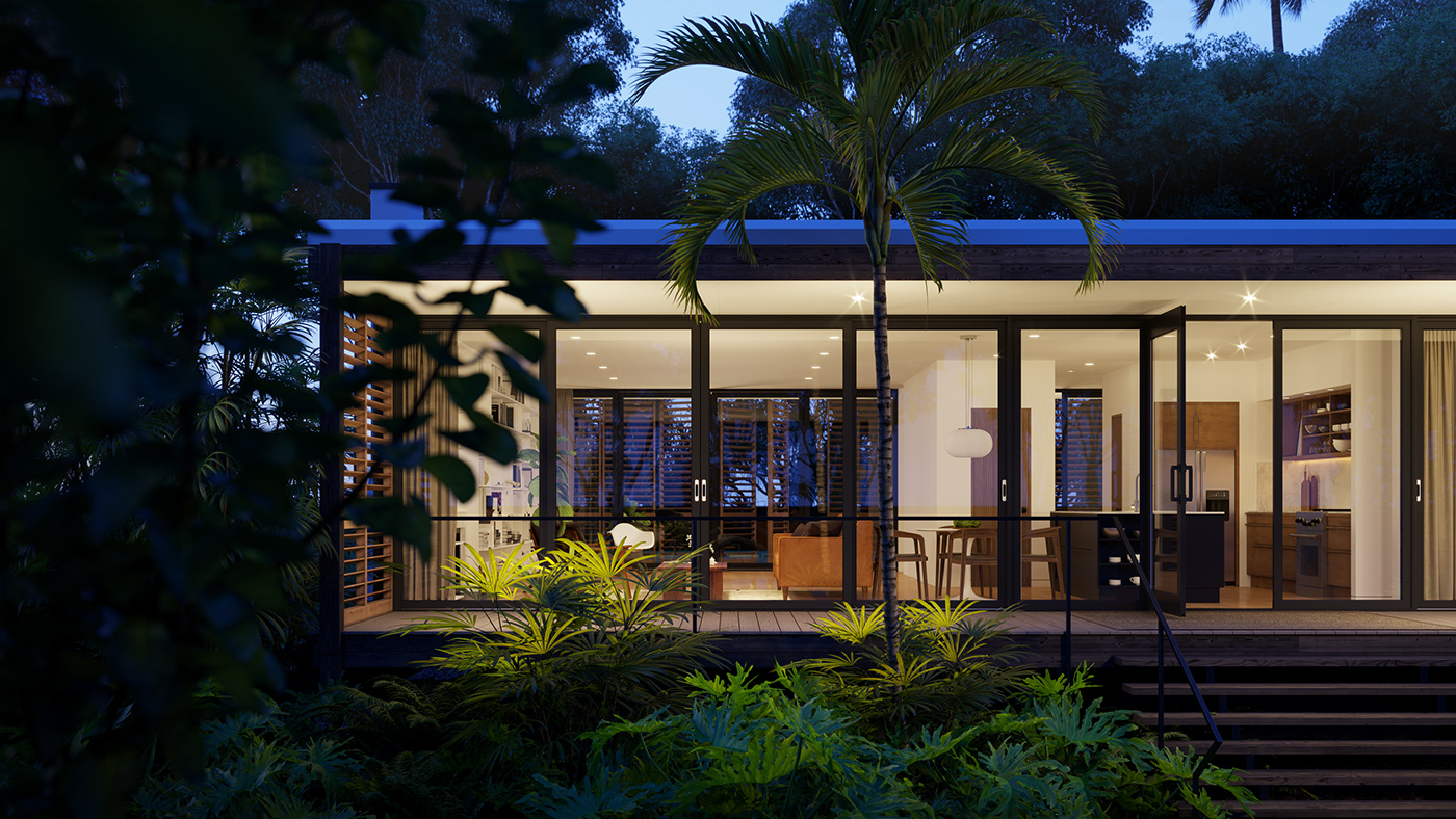 Miami 风情度假屋——Brillhart 建筑事务所的惊艳设计-7