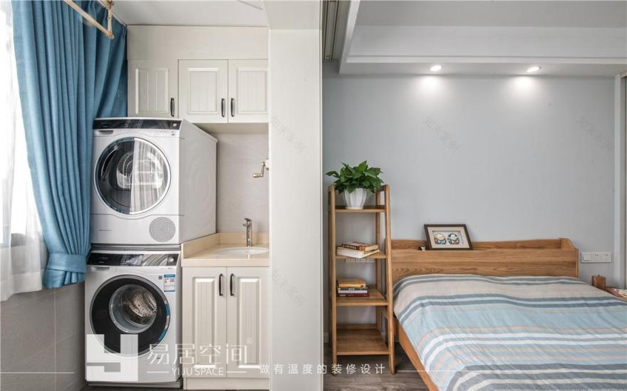 北欧风小户型设计,明亮收纳两不误-23