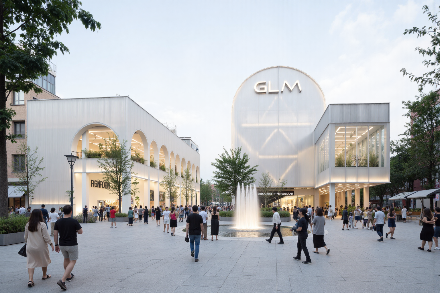 AI创意设计141-现代景观商业街区-6