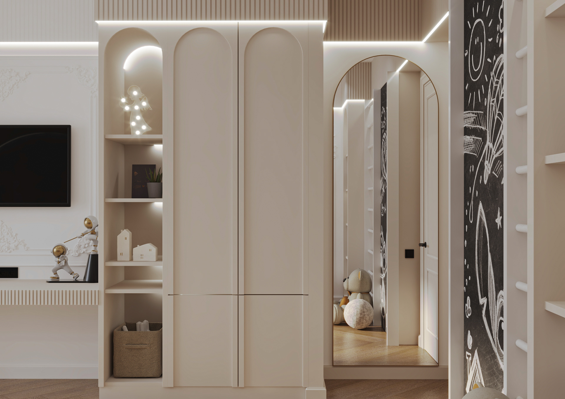 Neoclassic apartment design-46