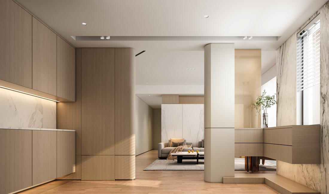 现代风格三口之家-4