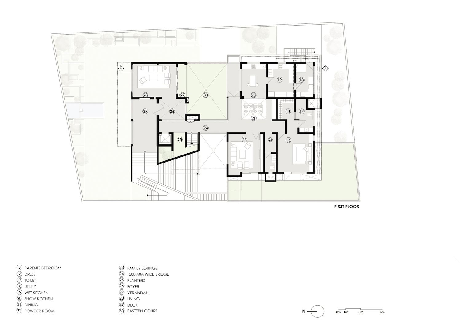 Building conceived as two programmed volumes held together by a bridge corridor, landscaped courts, and shaded terraces   Page 2 of 2   CAANdesign  Architecture and home design blog-4