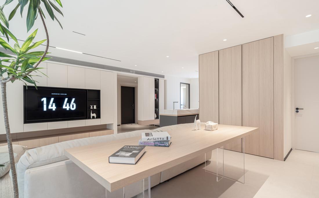 苏州绿地半岛极简奶油风丨中国苏州丨域空间设计-6