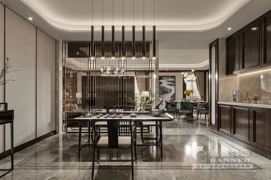 紫楹台新中式大宅丨旗盛-22