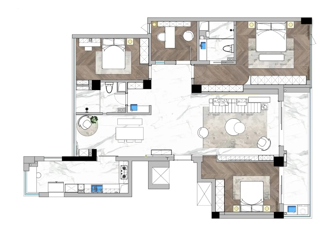 《银河》· 极简现代空间设计丨中国合肥丨安徽飞墨设计-56