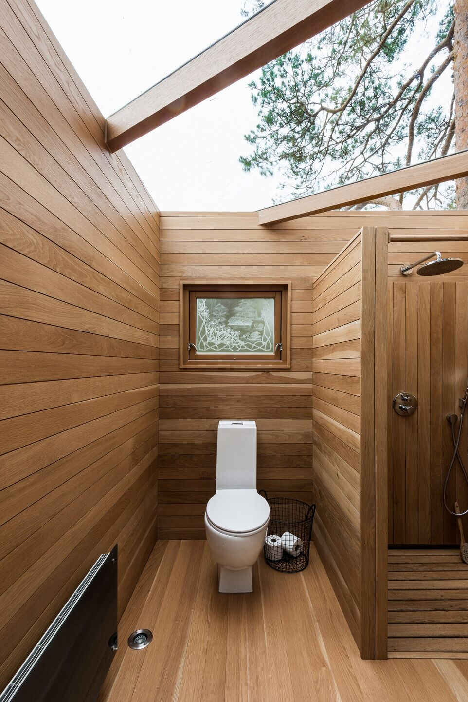 挪威小岛上的生态木质浴室-25