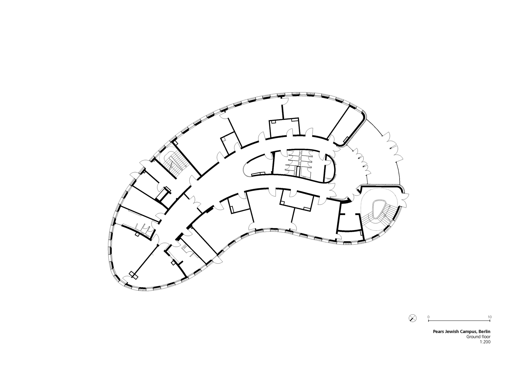 皮尔斯犹太校园丨德国柏林丨Tchoban Voss Architekten-34