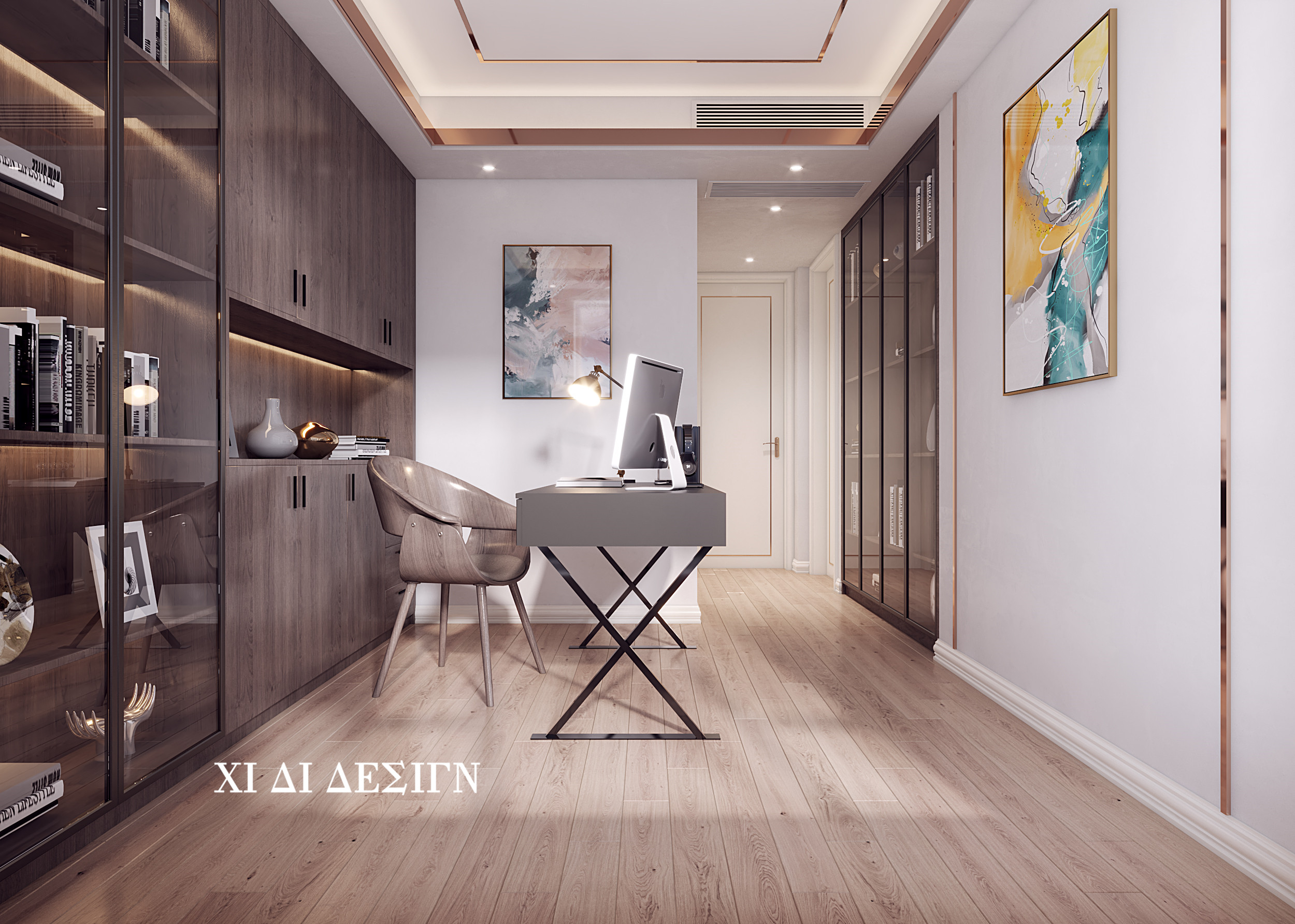 精致轻奢样板间设计案例-19