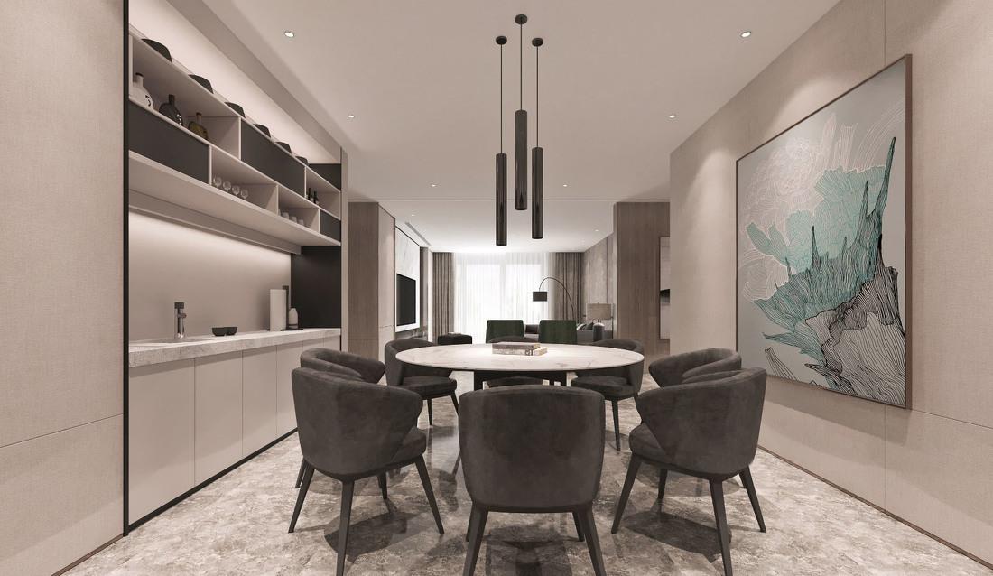 无主灯设计 | 客厅餐厅多功能空间打造-3