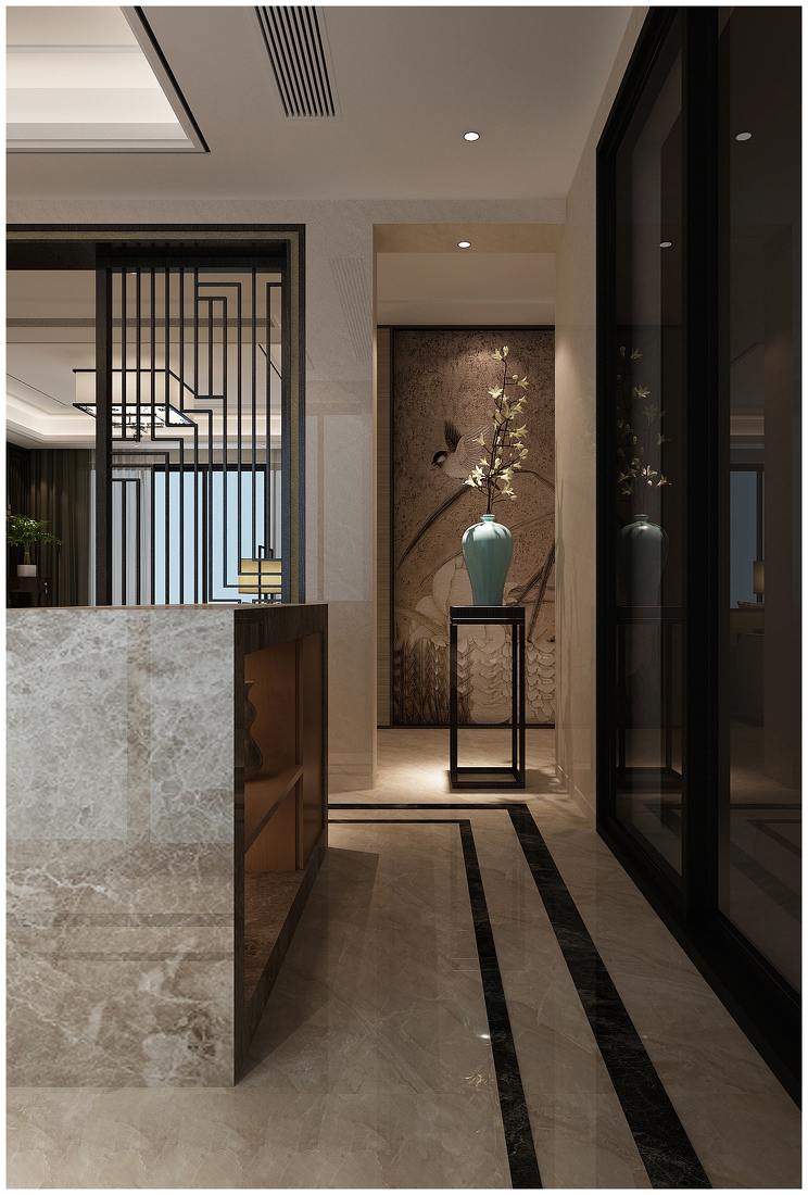 新中式 中式古典 奢华家装别墅样板房-18-6