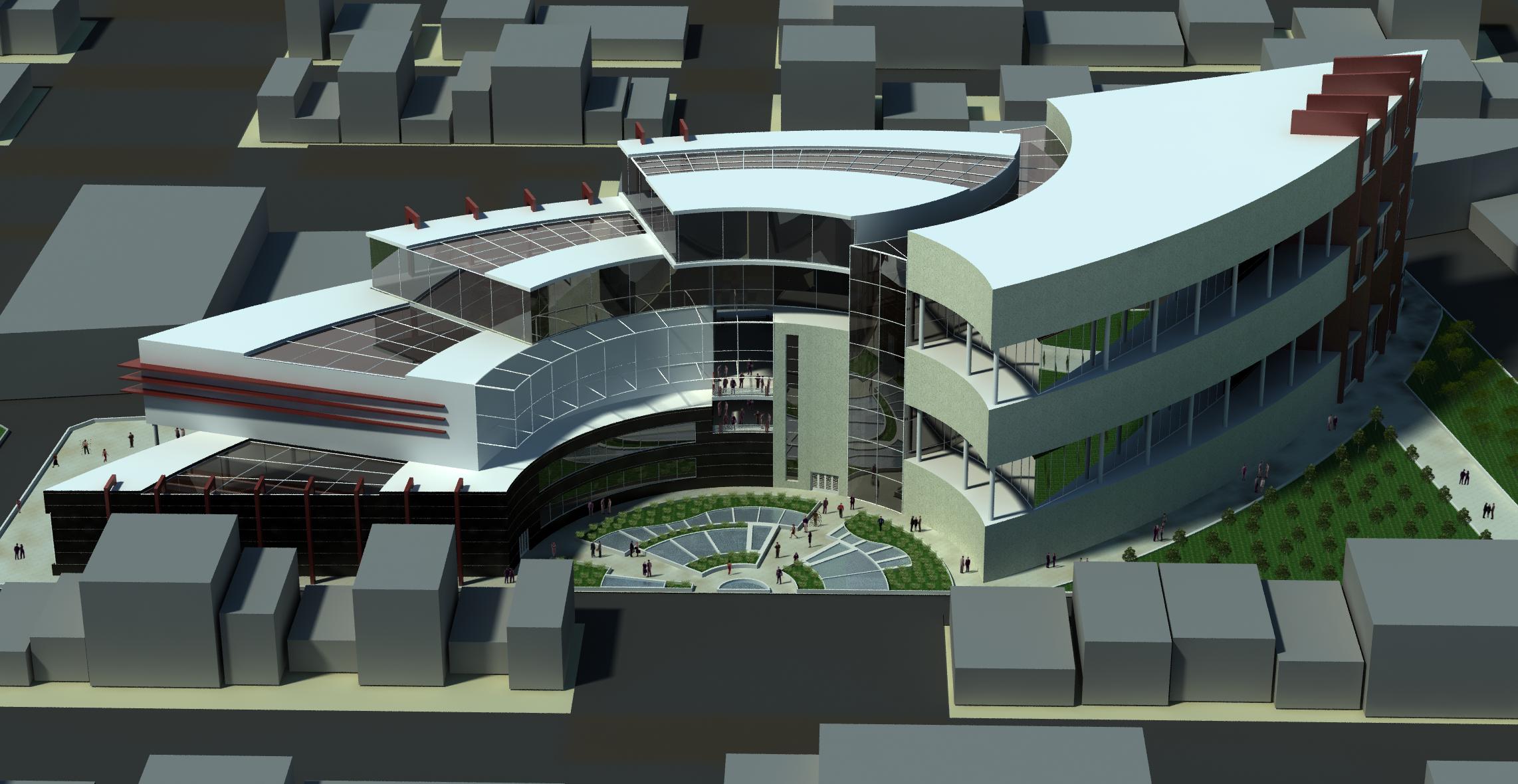 平面设计中心商业与行政中心项目-30