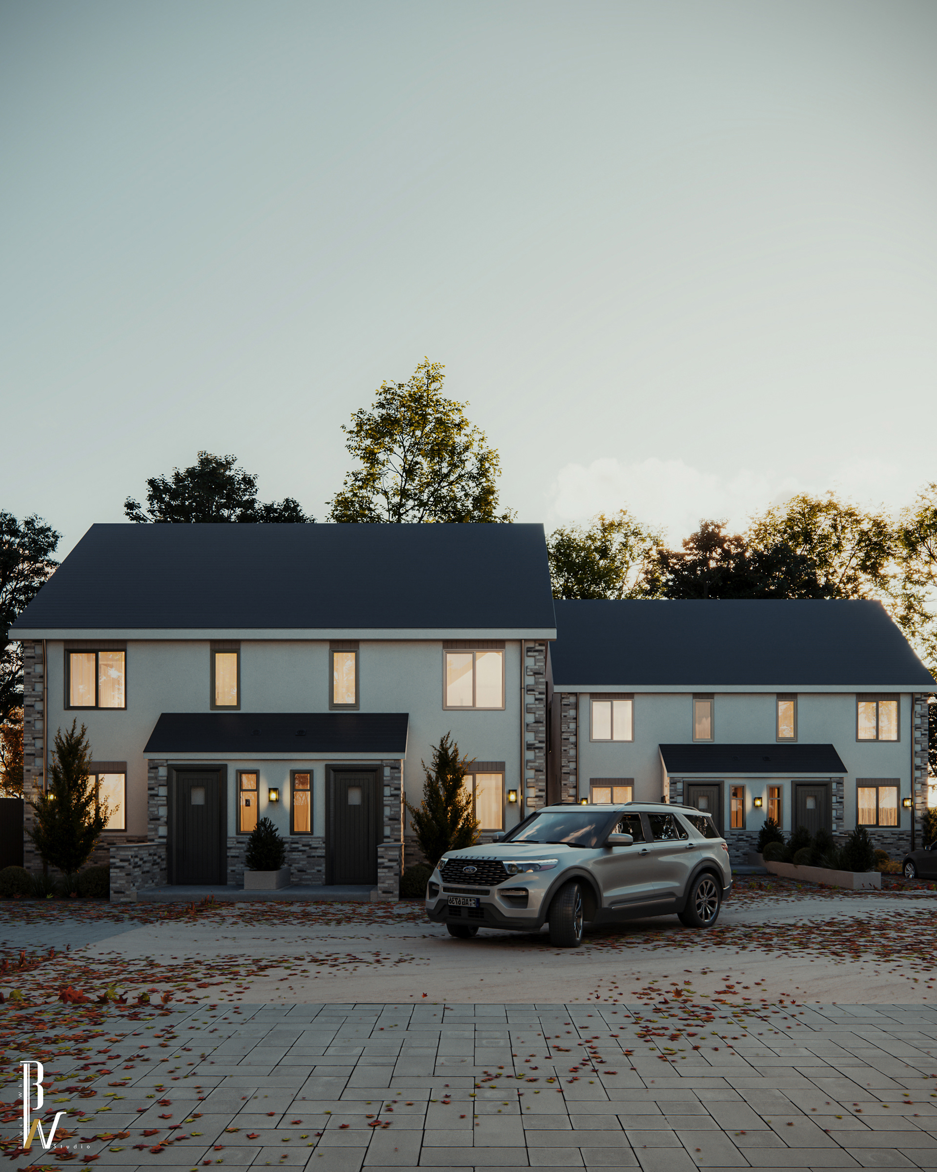 房屋正面丨United KingdomLondon丨Black N White-10