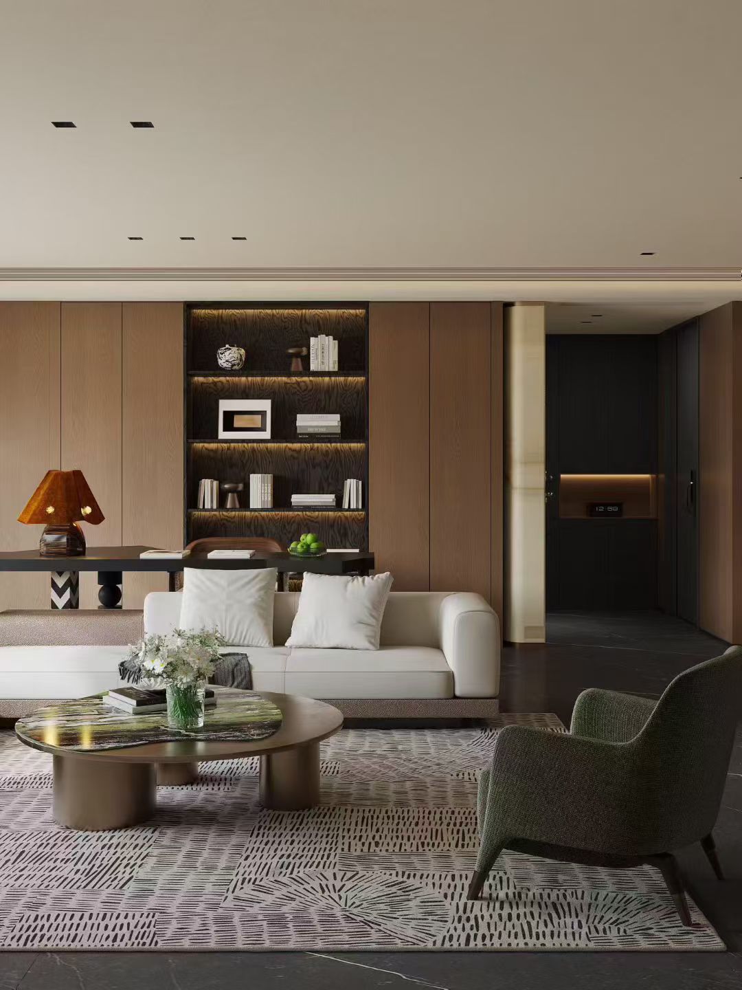 大平层的轻奢老钱风-3