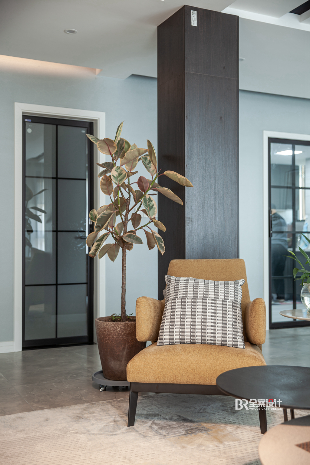 康桥融府别墅现代简约灰调空间设计丨袁云莉(首席设计师)-10