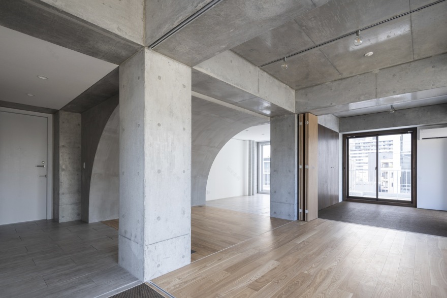 三日月坂公寓丨日本东京丨Hiroyuki Ito Architects-11