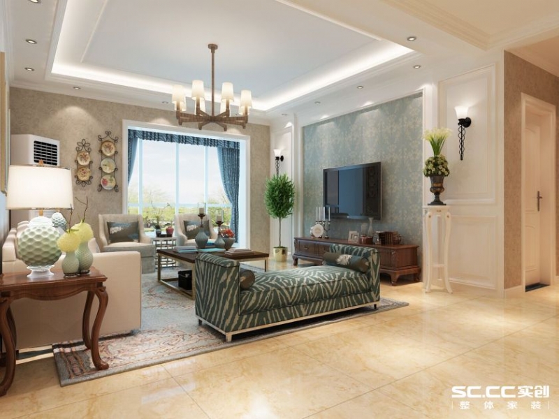 【上海实创装饰】140平东方城市花园混搭风格老房装修案例解析-2