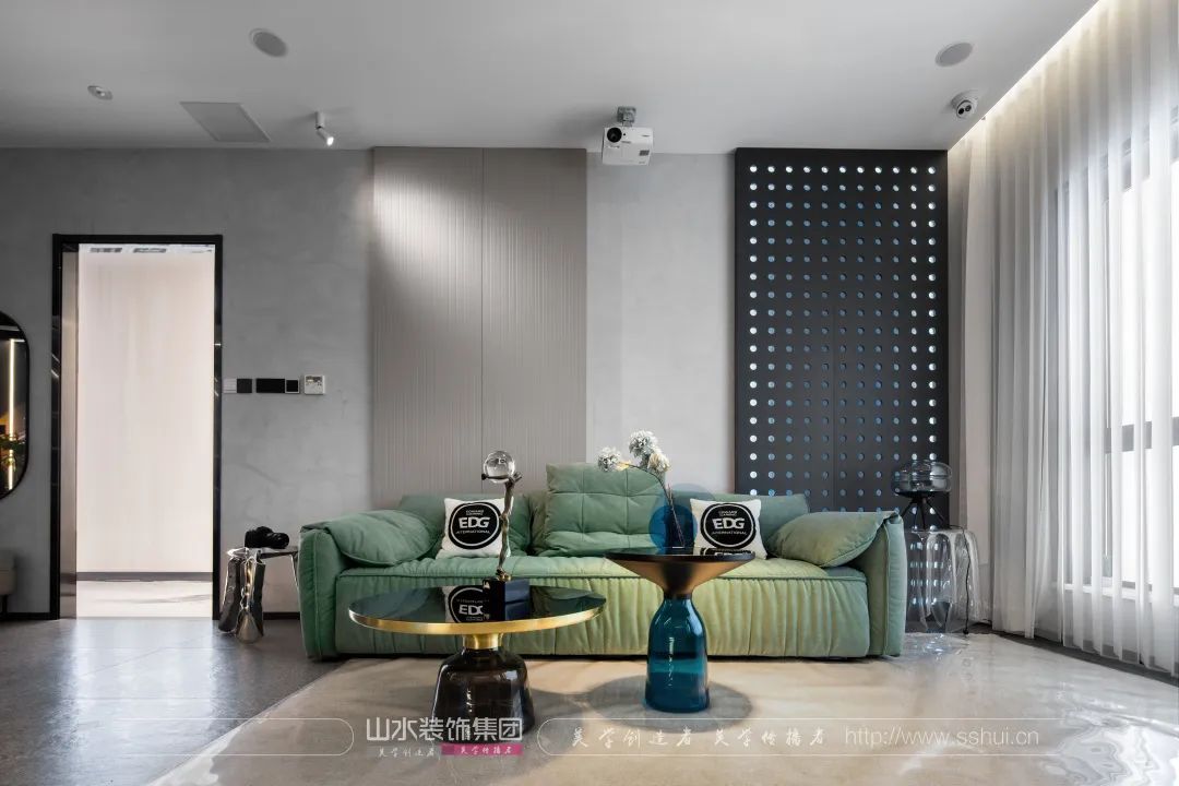 赛博朋克山水 S200 样板间丨山水空间装饰-32