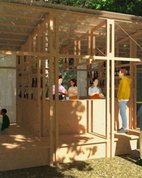 Sansusī音乐节日美食广场设计丨拉脱维亚丨Iwahashi Tsubasa Architects