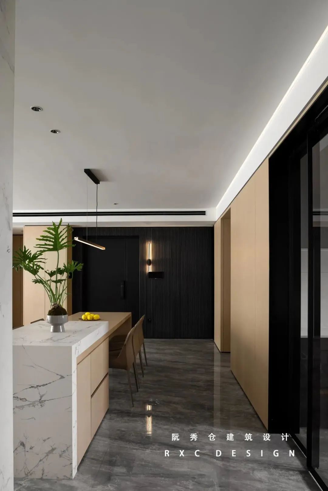 公园里 150㎡原木与灰黑的现代空间丨中国合肥丨阮秀仓建筑设计-27