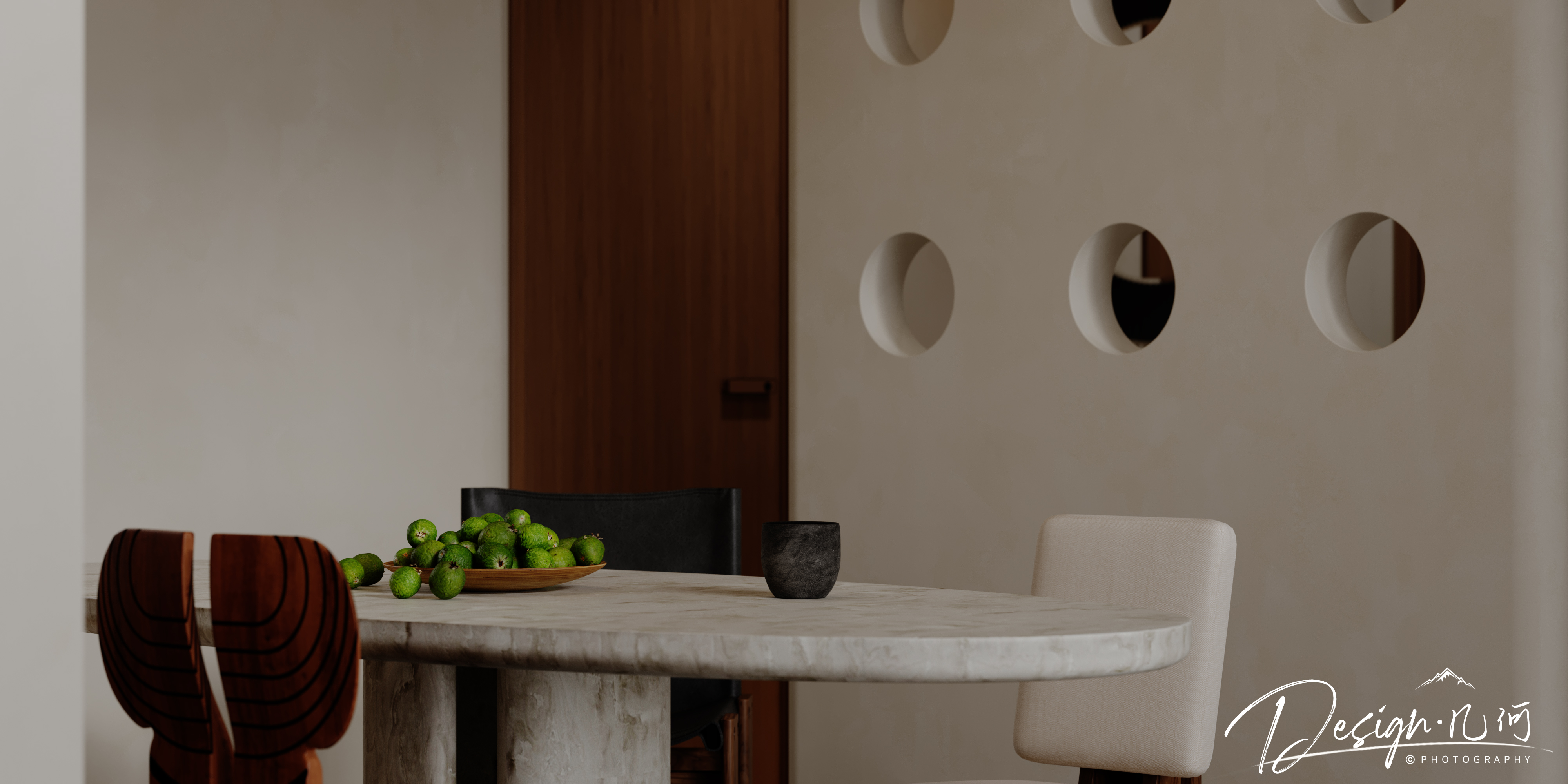 几何空间视觉表现 | 天玺湾中古风客餐厅（阴天篇）-25