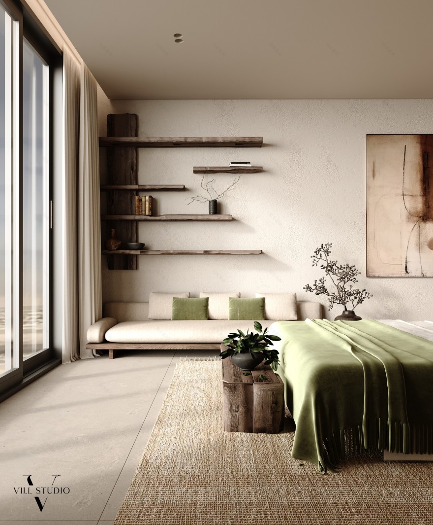 侘寂风卧室静居之所·沙特阿拉伯(注:KSA是沙特阿拉伯王国 Kingdom of Saudi Arabia的缩写 ) 丨Vill Studio TM-18