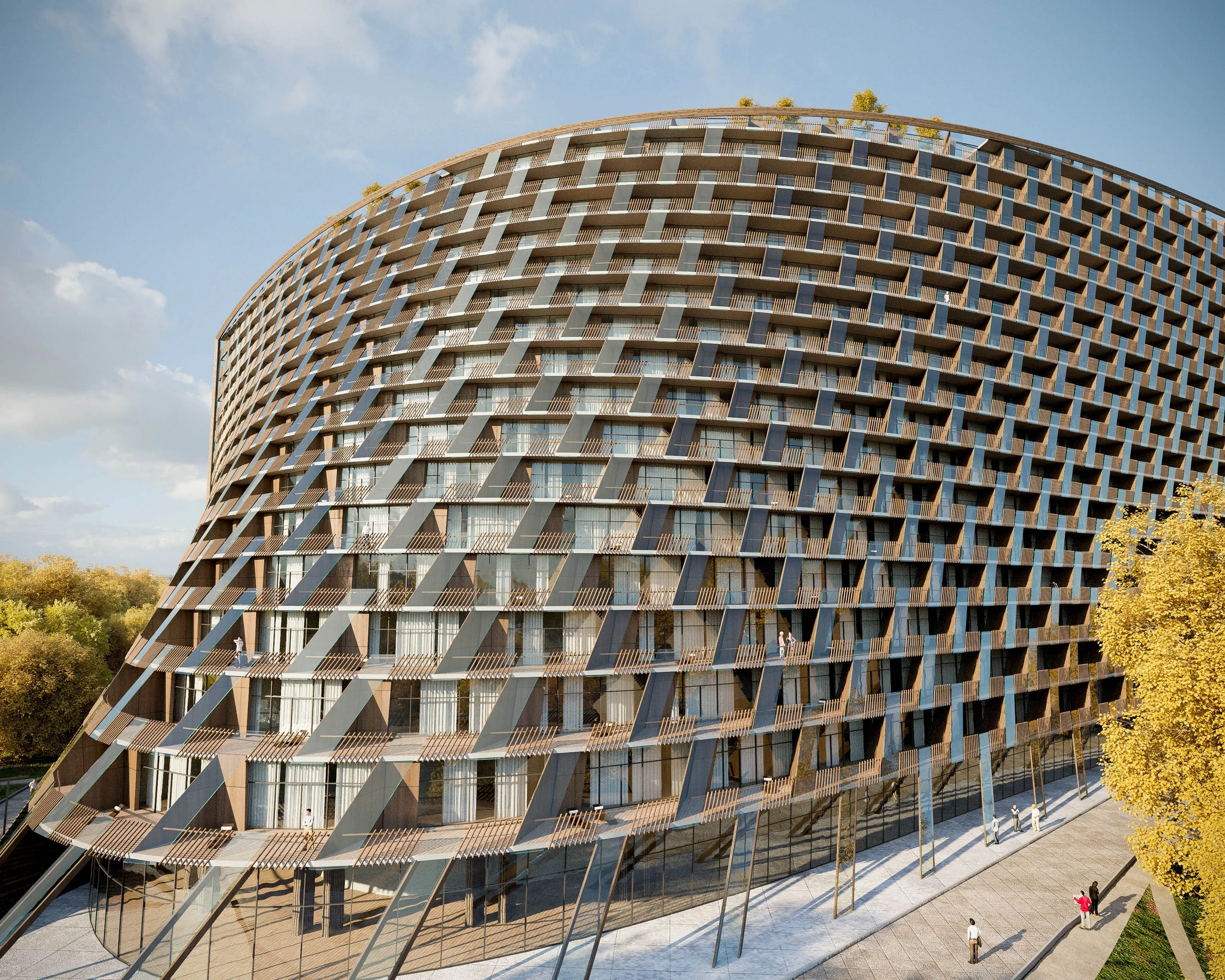 莫斯科河畔丽笙酒店，绿色环保的现代设计-22