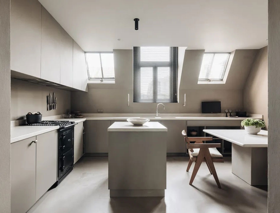 阿姆斯特丹运河公寓的自然极简设计-14