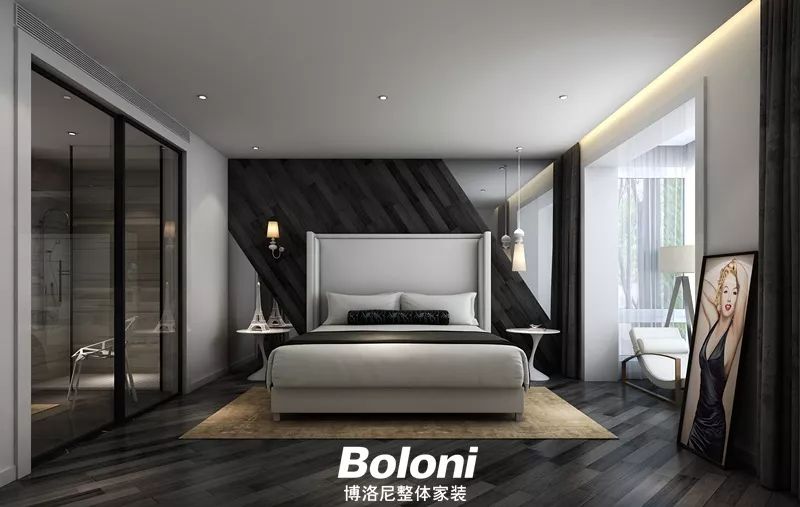 博洛尼打造现代简约家居，展现男女主人个性洒脱生活-32