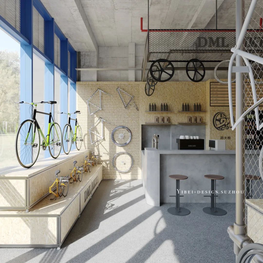 当海洋板与型材重塑自行车空间丨商业空间设计丨YIBEI DESIGN SUZHOU-18