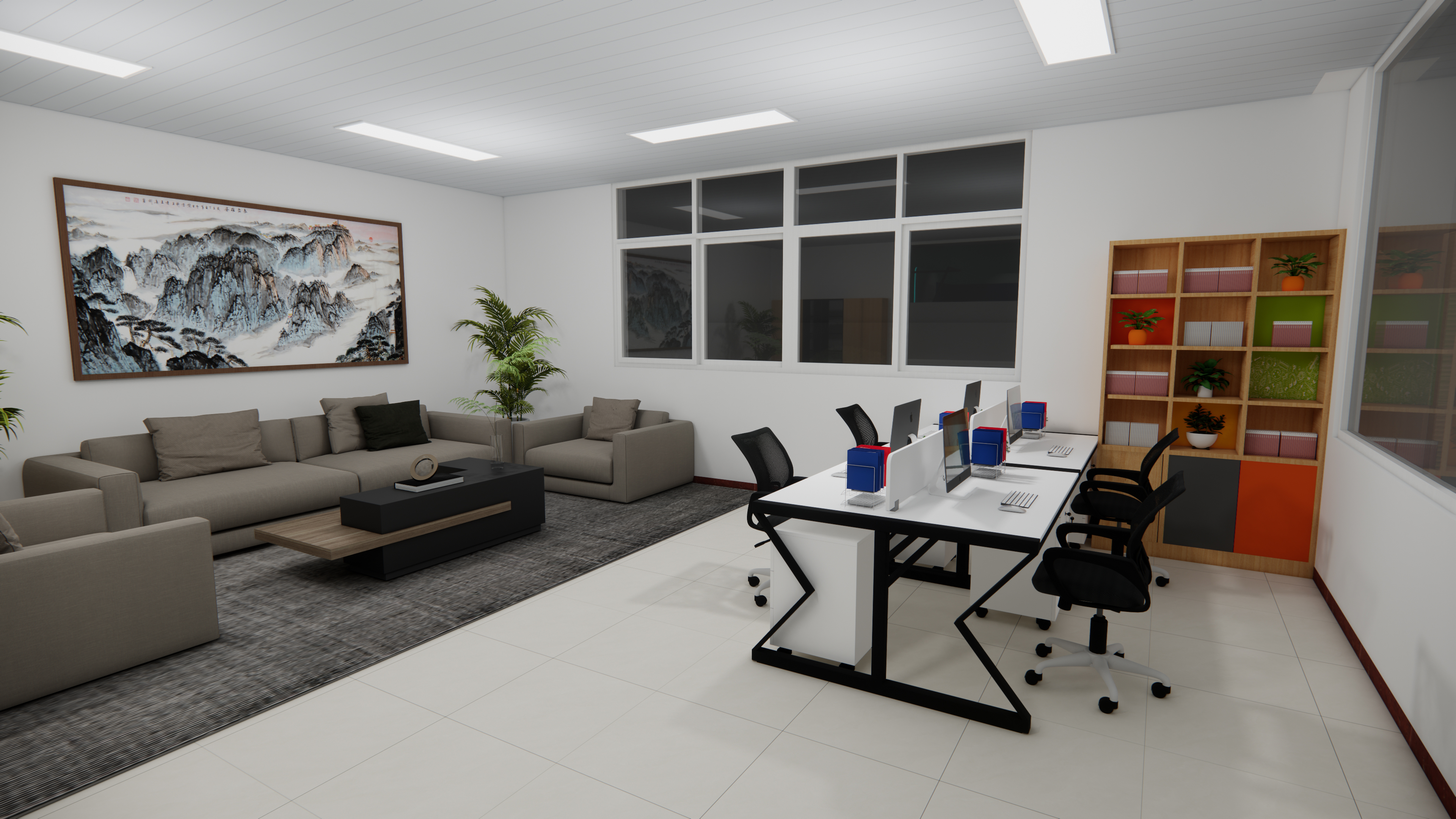 机械厂厂房展厅设计-5