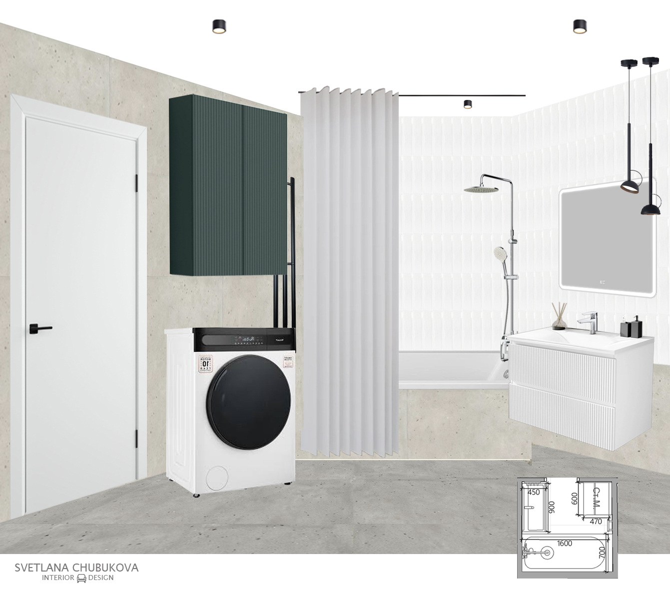 74·6平米莫斯科公寓设计项目丨俄罗斯莫斯科丨Design Chubukova Svetlana-15