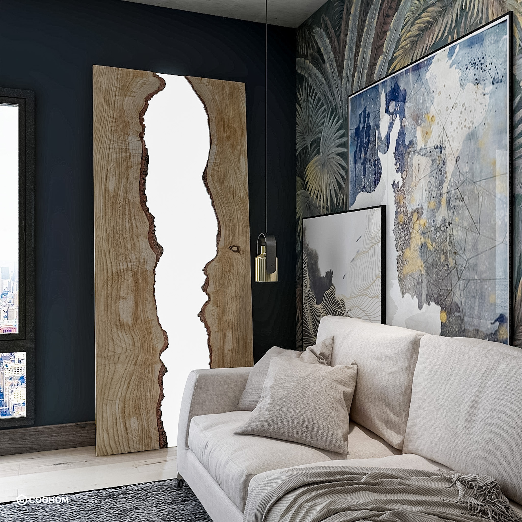 A industrial style livingroom-3