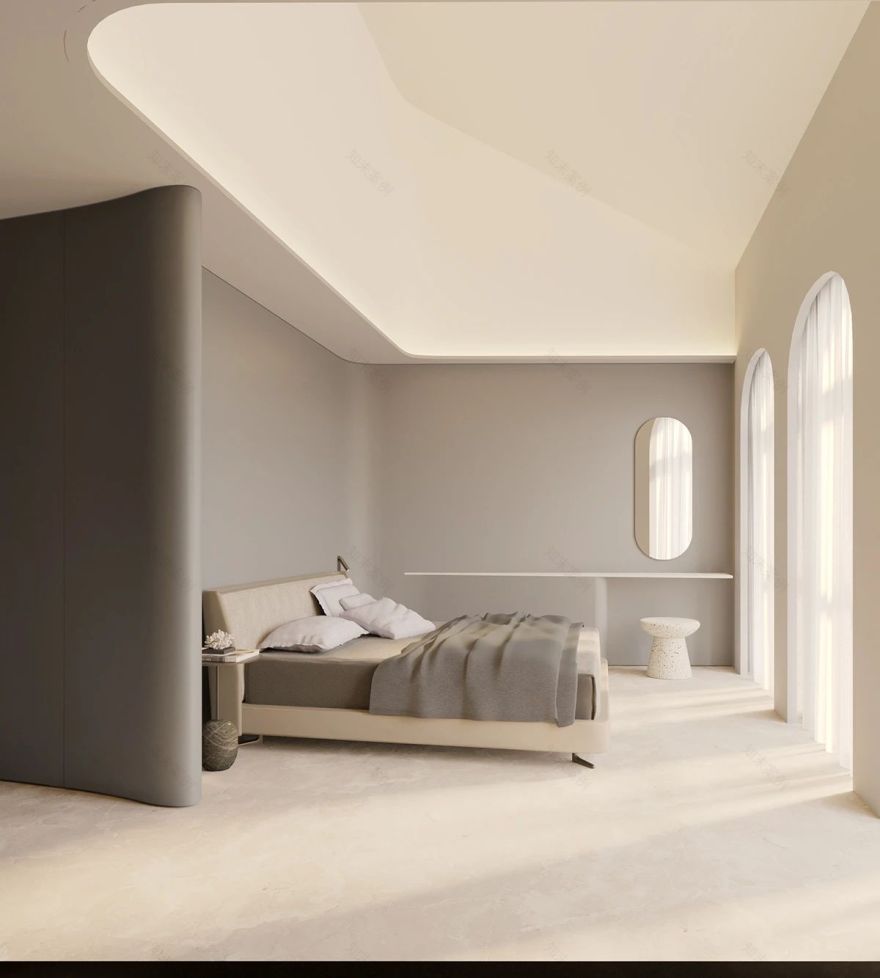 932 Design 打造极致简约住宅,圆形曲线诠释舒适生活-27