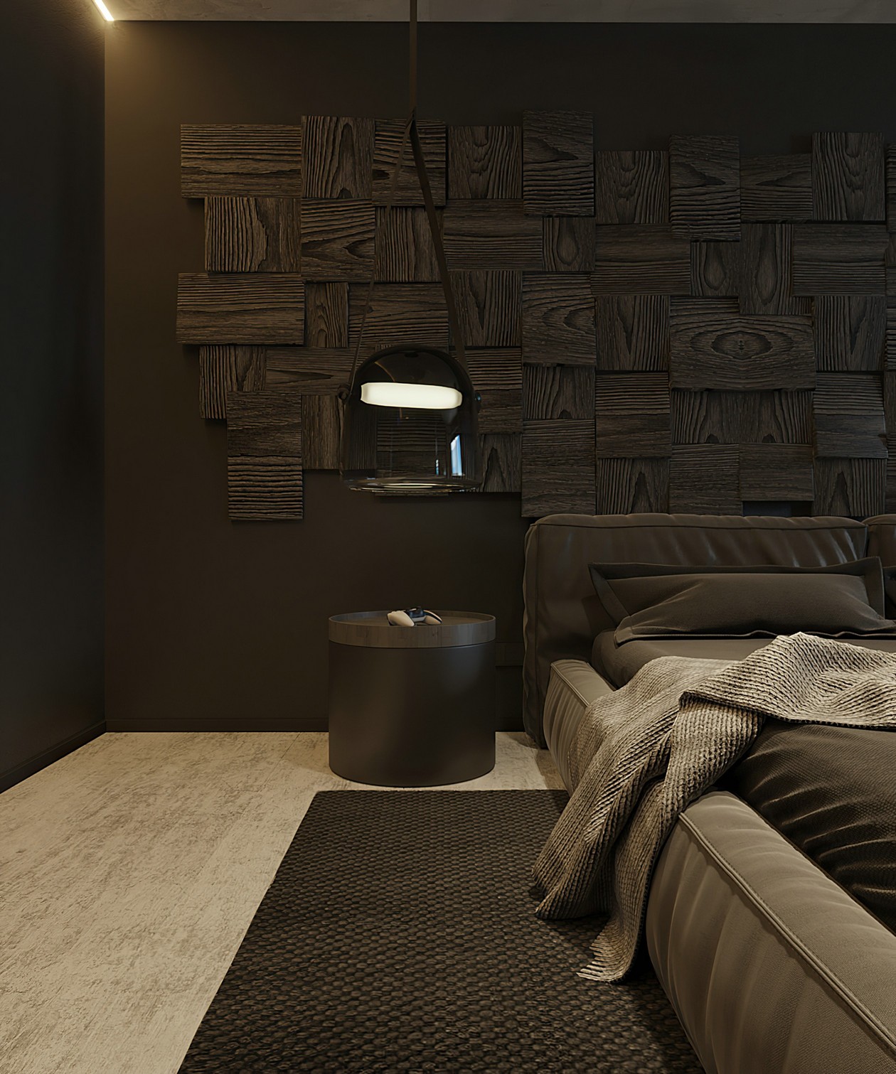 高级灰+高级黑空间设计 塑造空间立体感-14