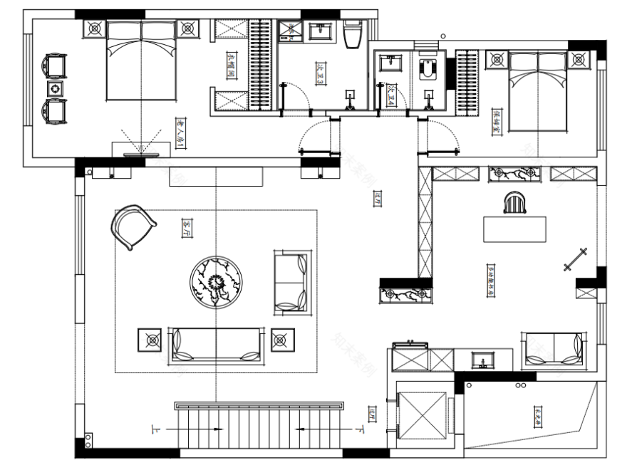 星麓原现代黑白灰沉稳之家丨美的家装饰工程中心-21
