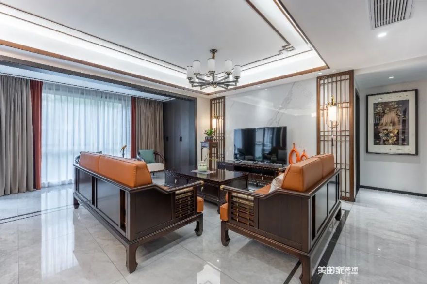 俊豪城西区新中式风格装修丨美的家装饰工程中心-46