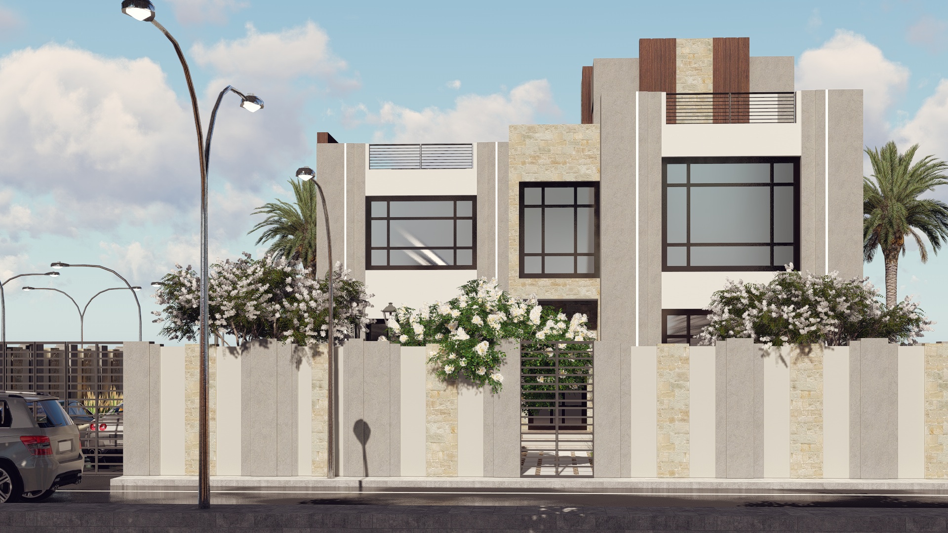 Exterior design in Al Qurayyat, Saudi Arabia in 2023-2