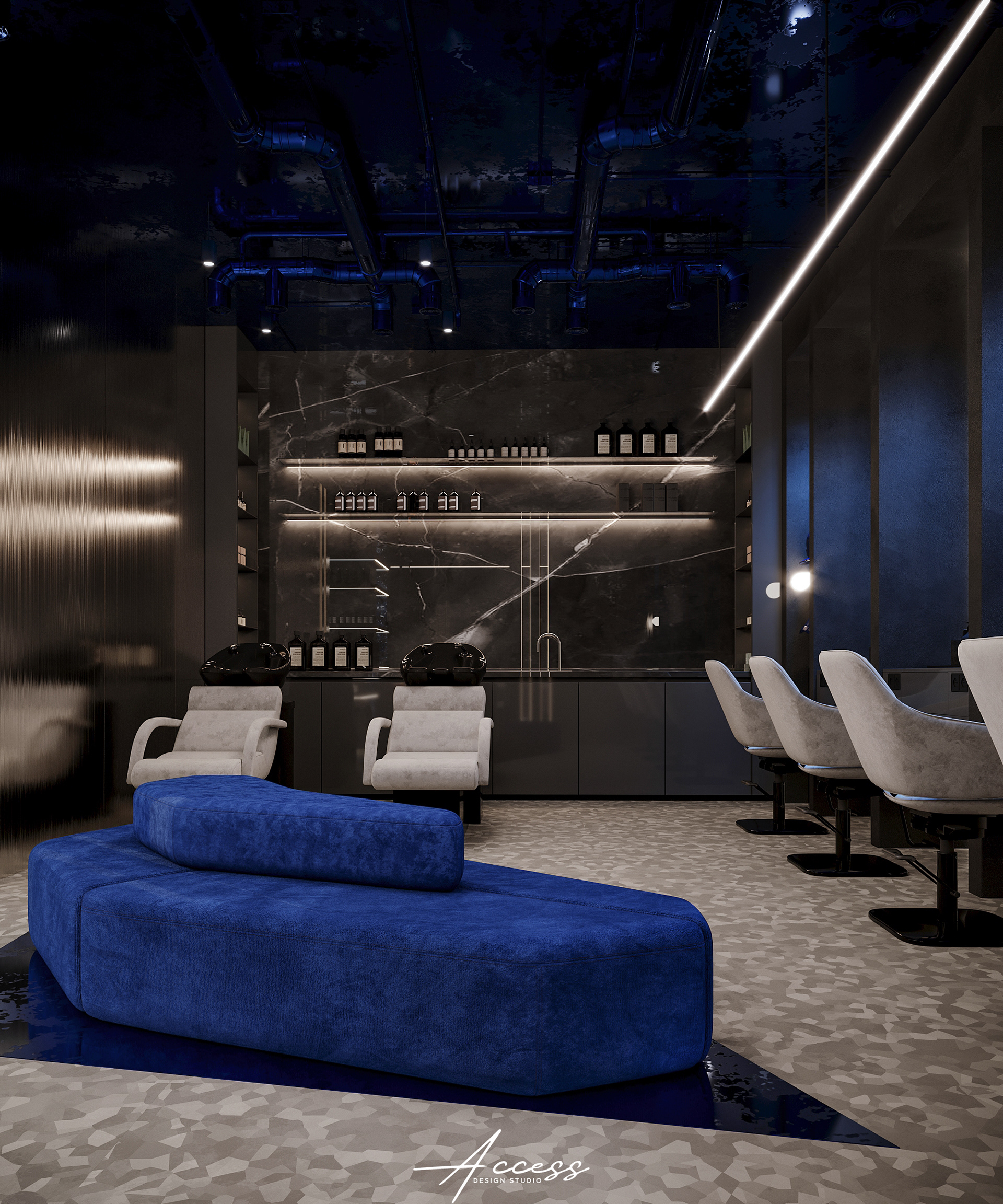 Nawras al Mullahi美容沙龙设计丨Access Design-21