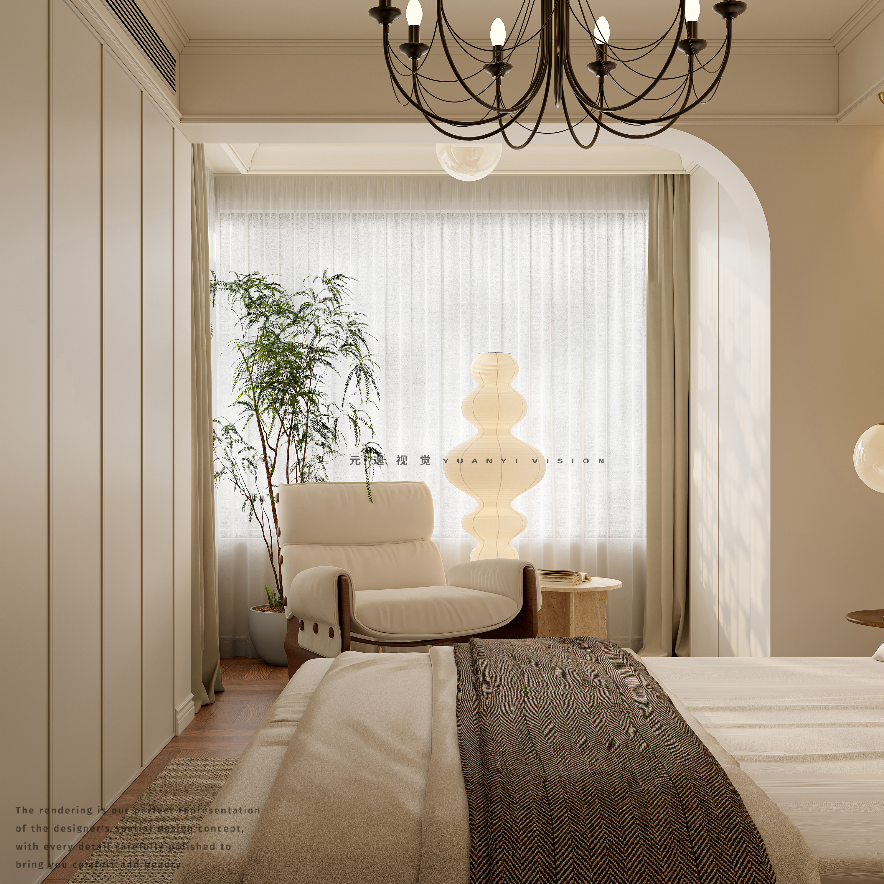 解构中古法式美学 · 住宅全案设计个人效果图表现-13