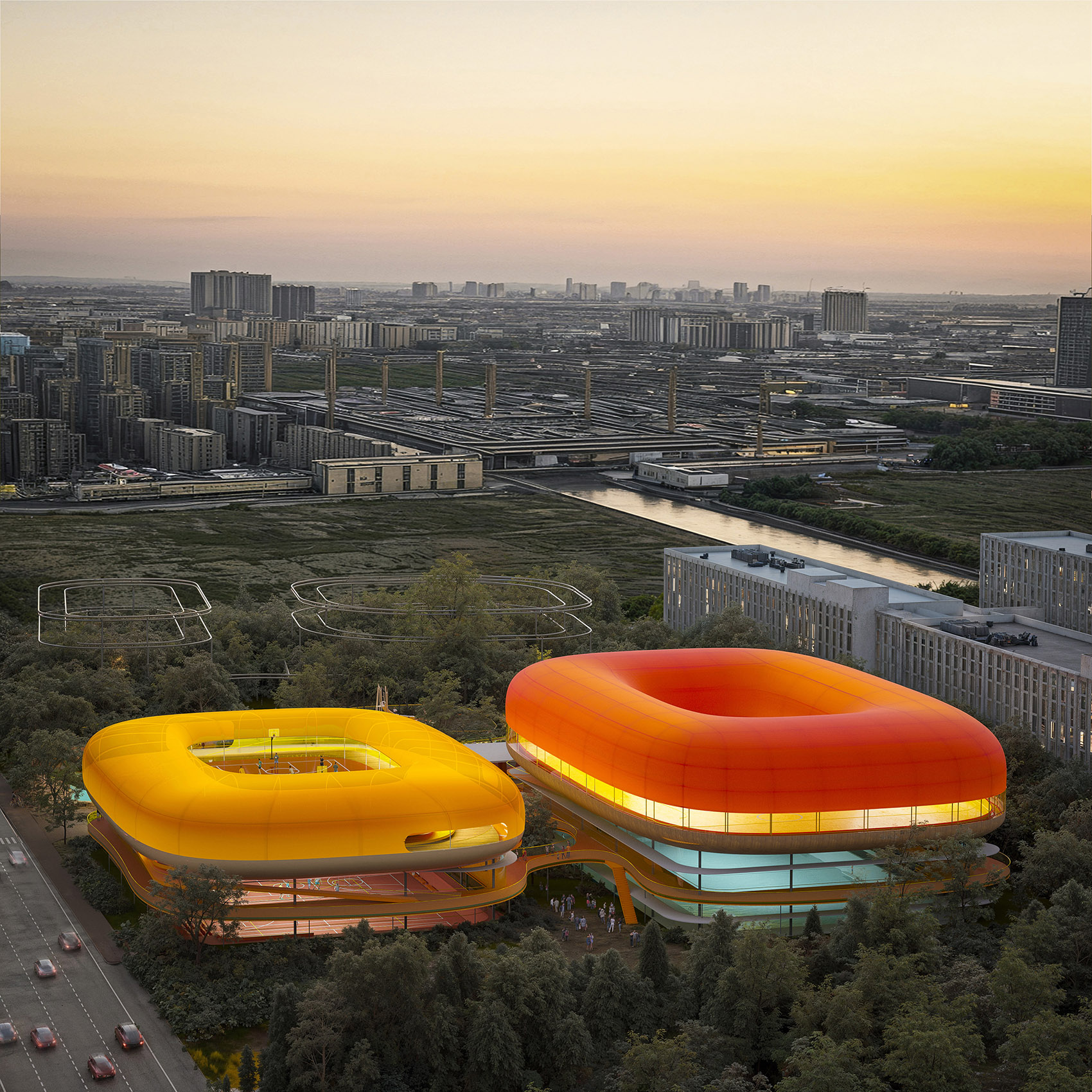 松江泗泾体育中心概念方案丨中国上海丨selgascano-11