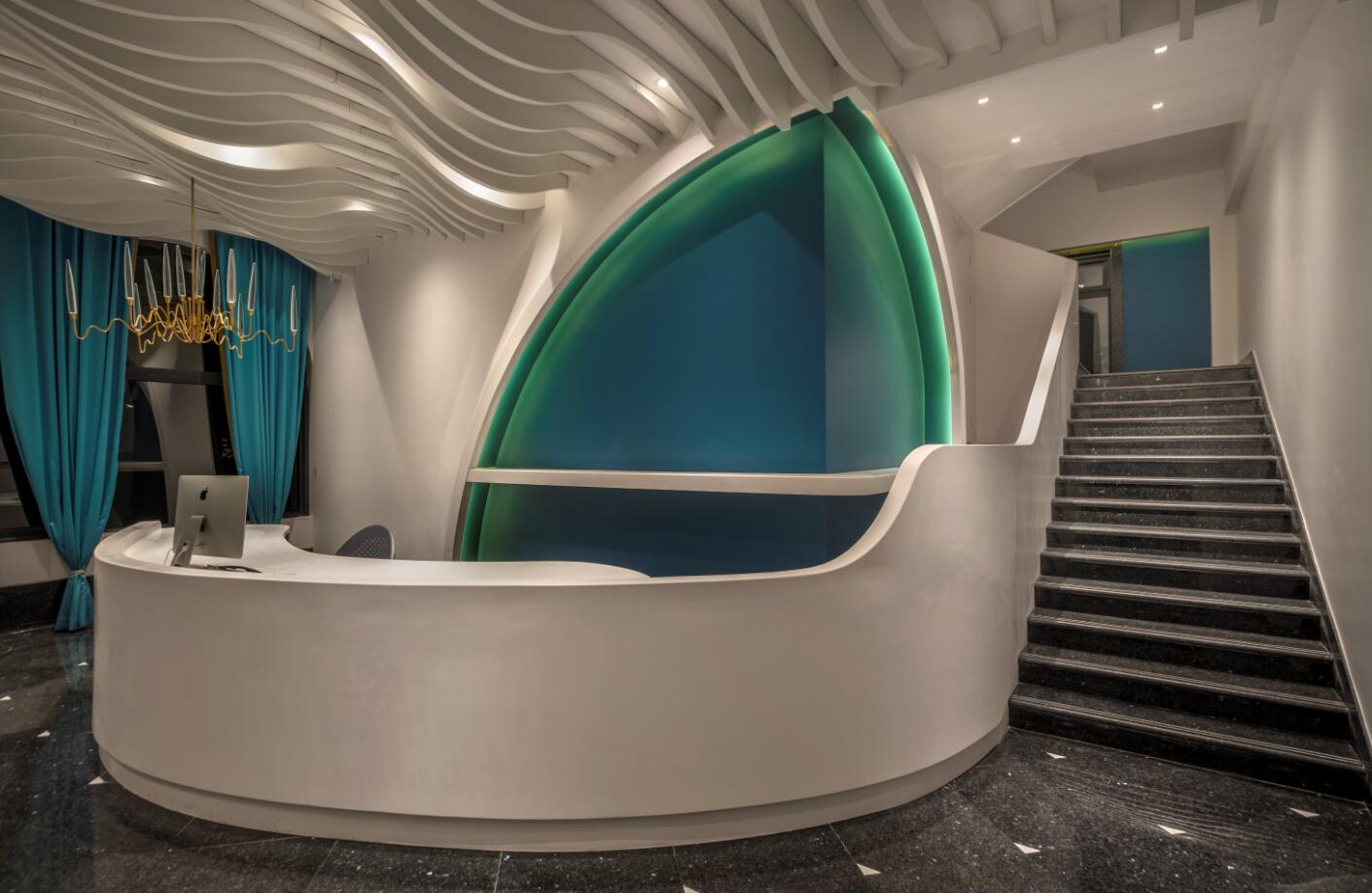 南京河西进出口贸易公司办公室设计 | 扬帆远航的海之韵-5