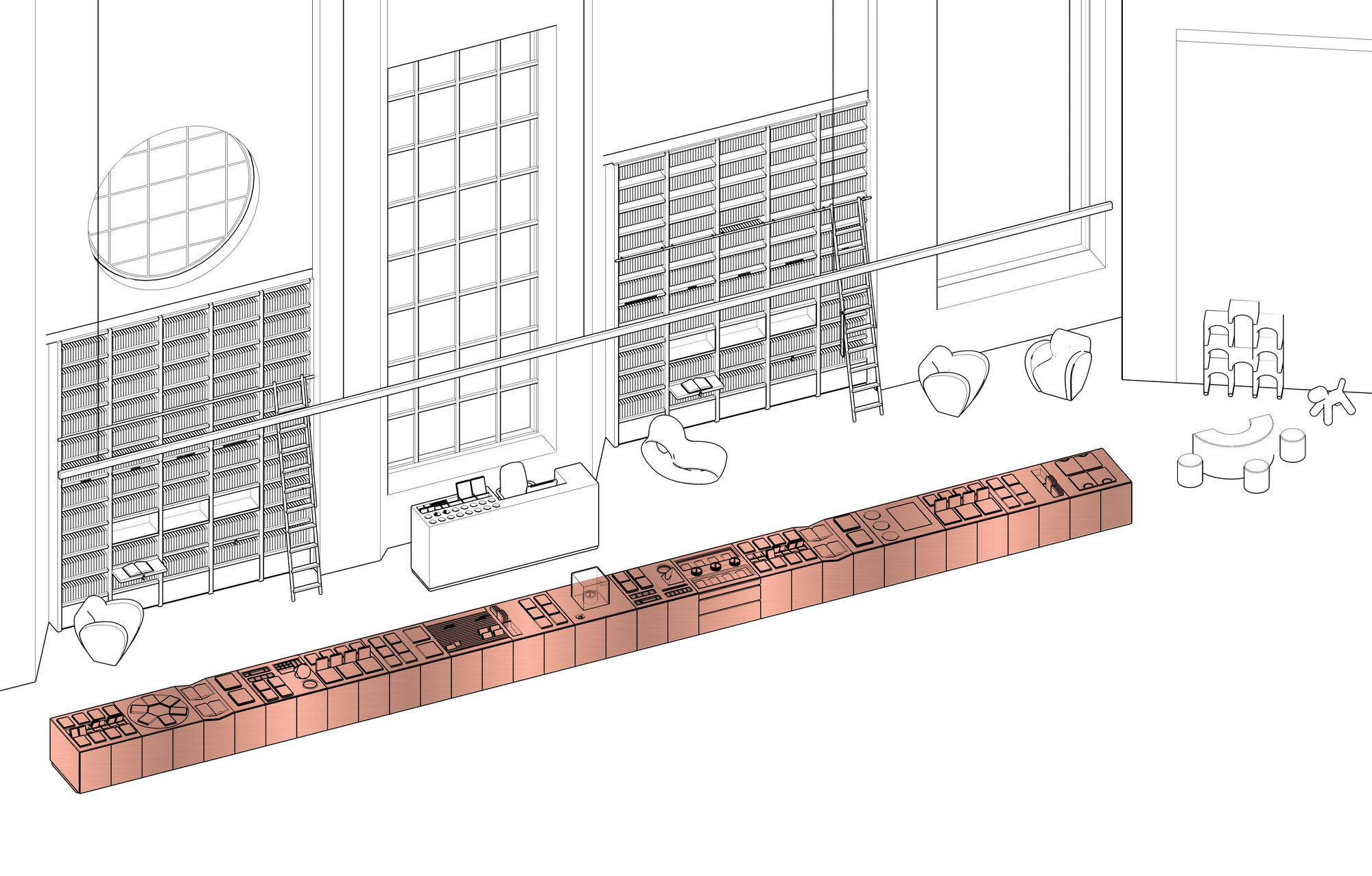 莫斯科犹太博物馆书屋改造工程丨俄罗斯莫斯科丨Architectural Bureau A2M-36