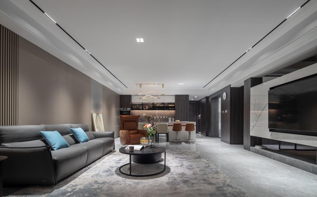 200㎡极简大平层设计丨常恩-5