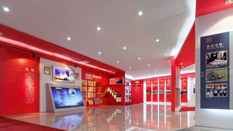 长江之路 | 长江村村史馆的红色飘带设计-11