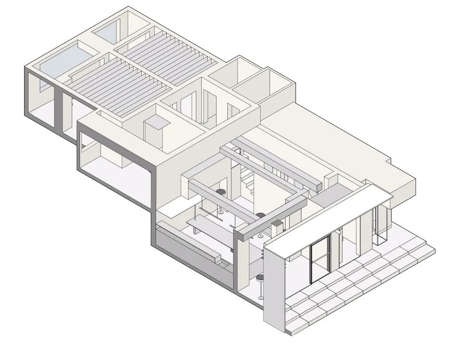 成都 Pause 咖啡店 | 构建主义空间的魅力-43