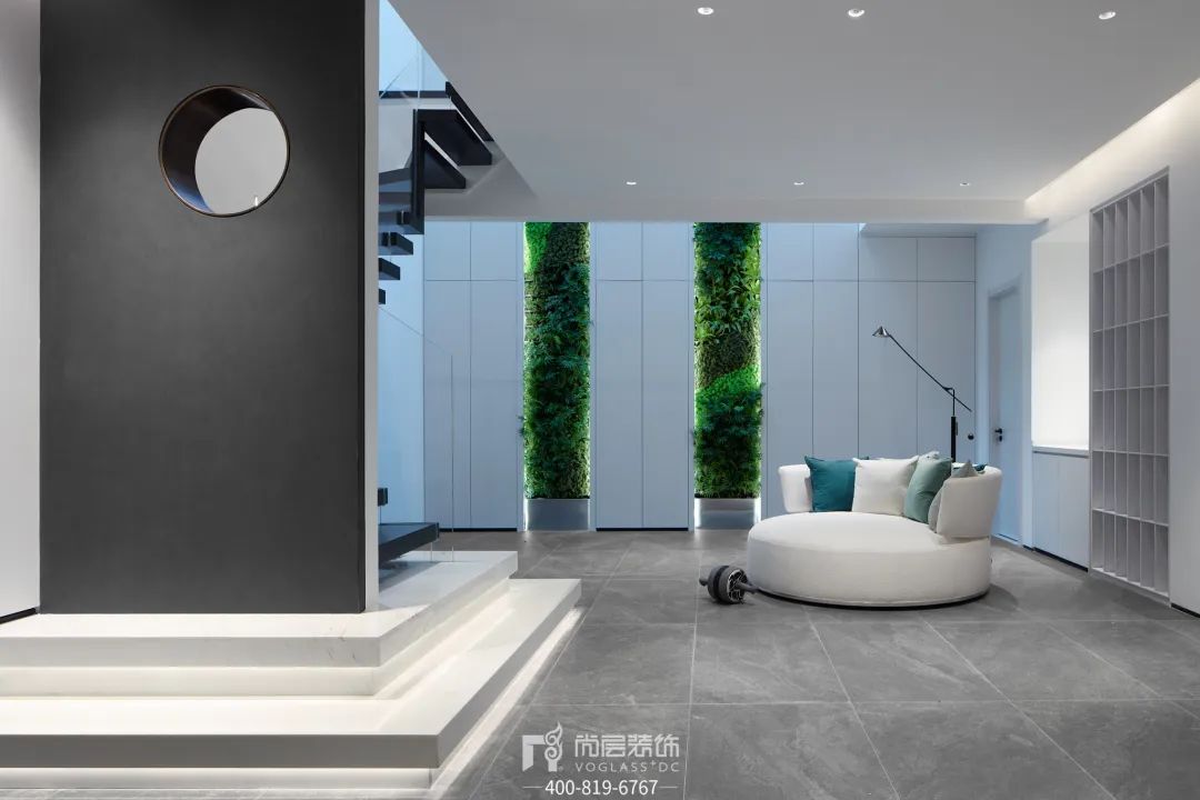 兴创荣墅｜300㎡叠拼别墅设计，「净」与「静」的交织律动-45