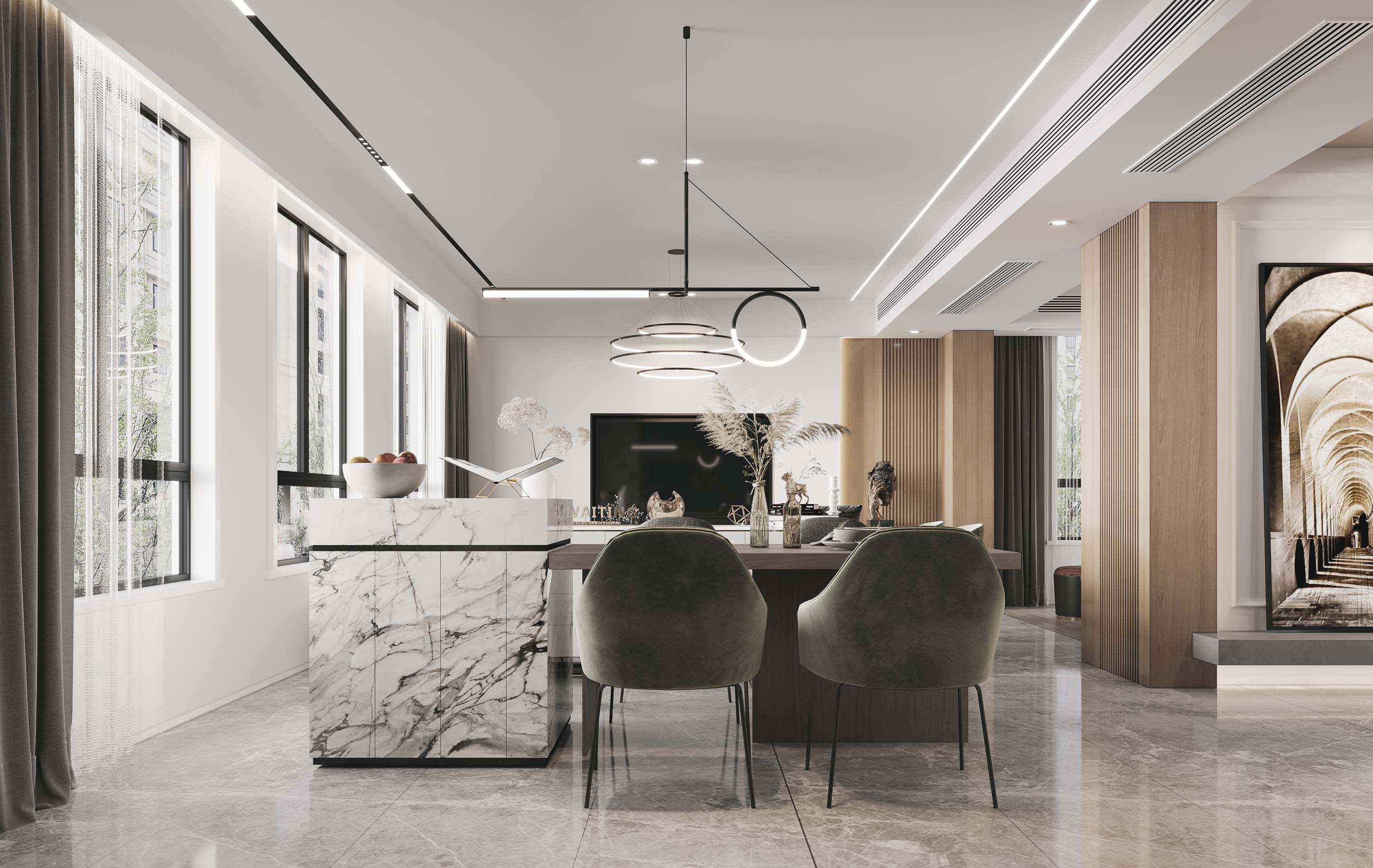 一套现代住宅表现~                     -3