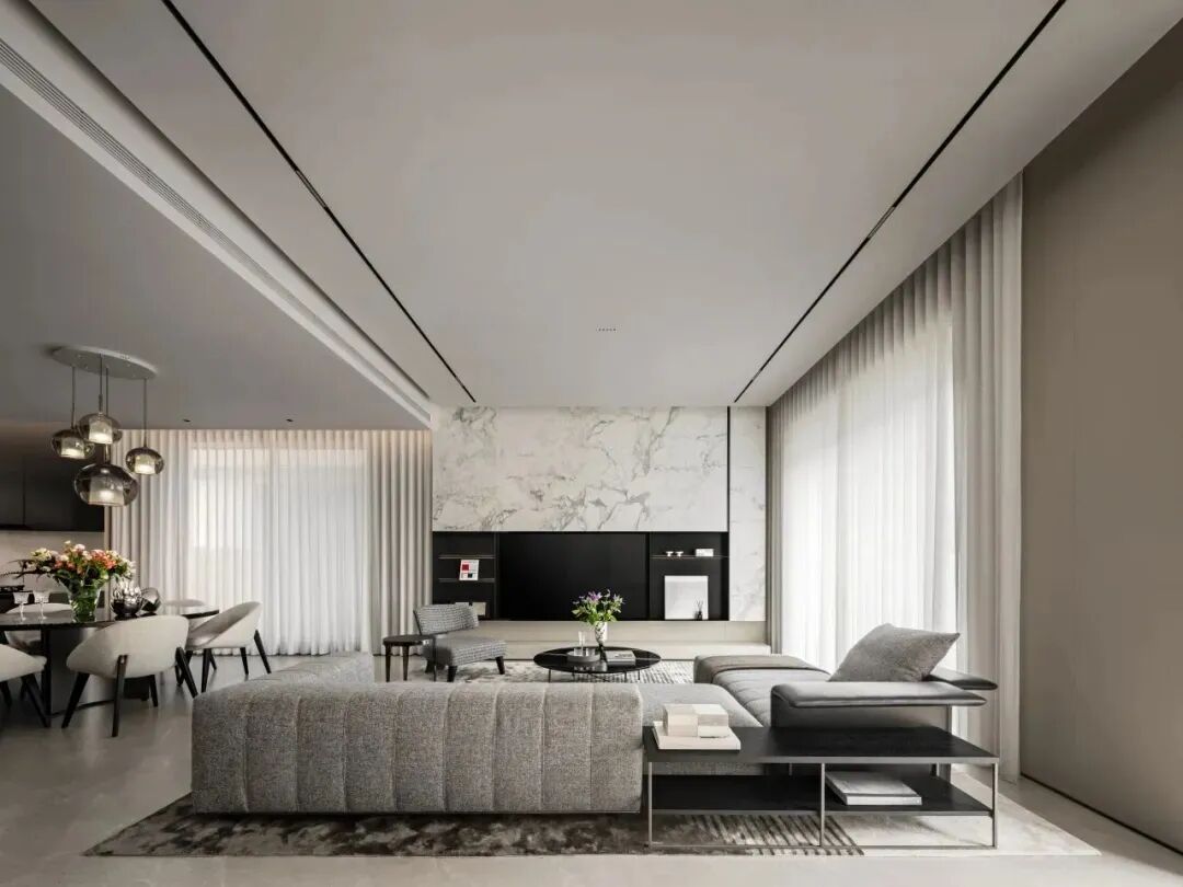 宁波420㎡豪宅，95后小夫妻的简奢品位！-14