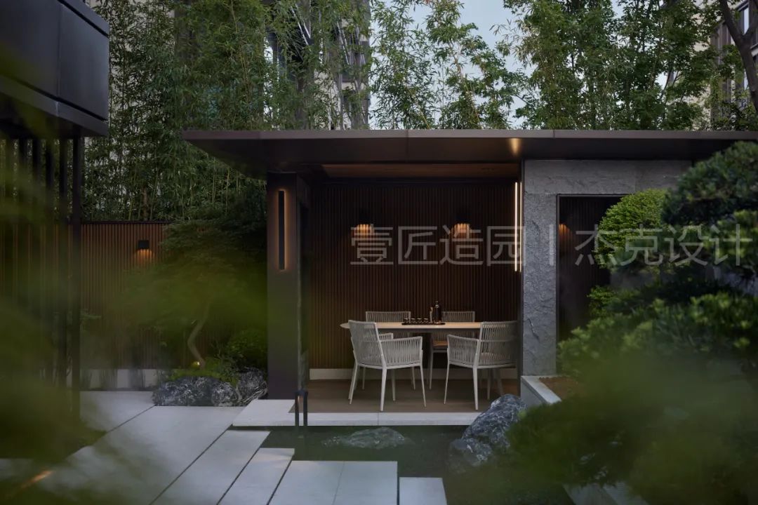 金茂府简约庭院设计丨【壹匠造园】-18