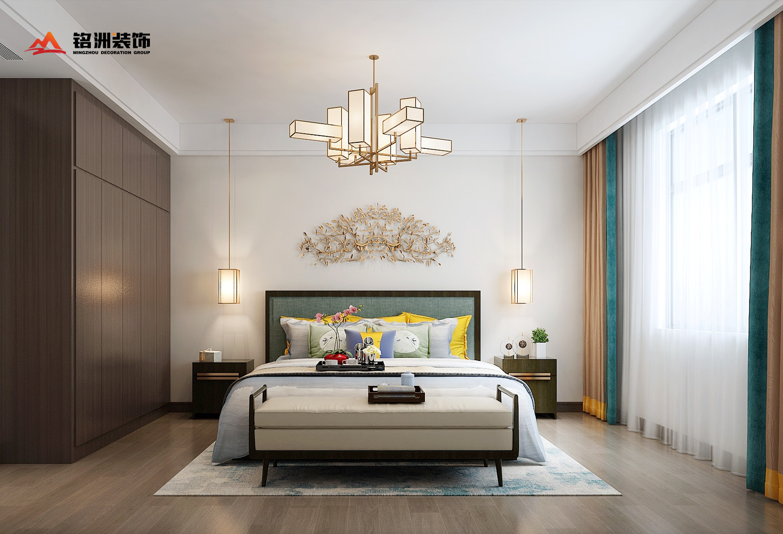 商丘建业山水湖城 252㎡顶复，东方美学的静谧表达-21